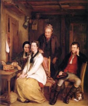 The Refusal From Burns's Song Of Duncan Gray Artwork by David Wilkie