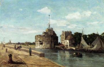 The Francois I Tower at Le Havre Artwork by Eugène-Louis Boudin