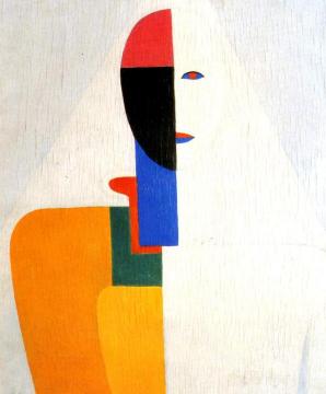 Female Half Figure Artwork by Kasimir Malevich