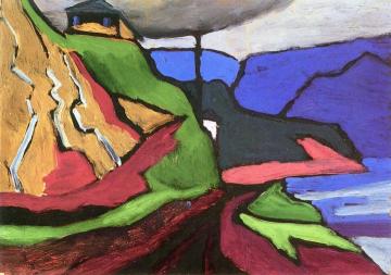 Path along Lake Iseo Artwork by Gabriele Münter