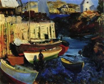 Matinicus Harbor, Late Afternoon Artwork by George Wesley Bellows