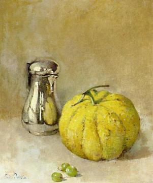 Silver and Gray Artwork by Emil Carlsen