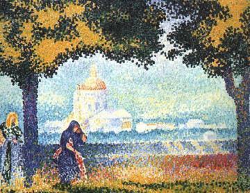 The Church of Santa Marie degli Angeli near Assisi Artwork by Henri Edmond Cross
