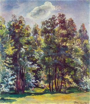 Alder against the sun Artwork by Pyotr Konchalovsky