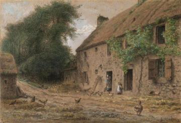 Millet's Birthpalce at Gruchy Artwork by Jean-François Millet