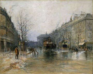 Paris Street Scene Artwork by Frank Myers Boggs