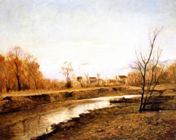 Platte River In Winter, Denver Artwork by Joseph Kleitsch