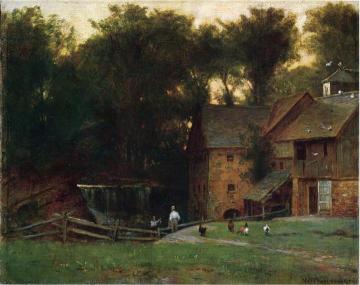 The Mill, Simsbury, Conn. Artwork by Thomas Worthington Whittredge