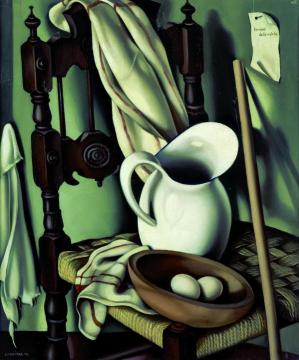 Still Life with Eggs Artwork by Tamara De Lempicka