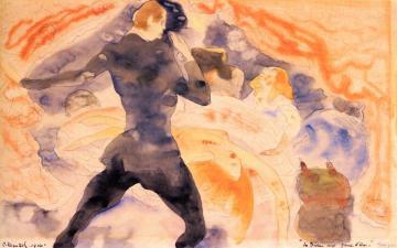 The Girl with the Golden Eyes Artwork by Charles Demuth