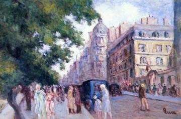 Street Scene in Paris Artwork by Maximilien Luce