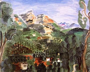 The Road To Saint-jeannet Artwork by Raoul Dufy