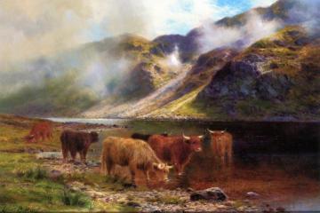 Morning Mists, Pass of Brander Artwork by Louis Bosworth Hurt