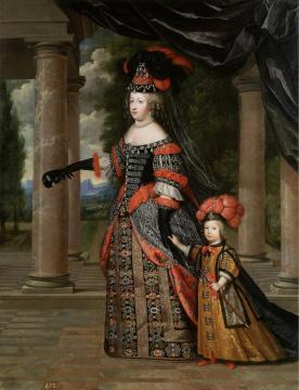 Maria Theresa With Her Son, The Dauphin, Louis Of France Artwork by Pierre Mignard