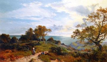 A Peep at the Sea, Fairlight Glen Artwork by Sidney Richard Percy