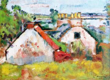 A Fifeshire Landscape Artwork by George Leslie Hunter