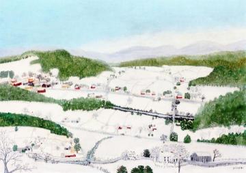 Cambridge Valley In Winter Artwork by Anna Mary Robertson Grandma Moses