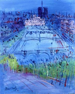 View Of Paris Artwork by Jean Dufy