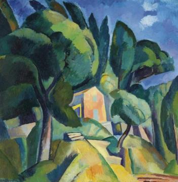 Landscape of the Provence (Paysage provençal) Artwork by Edy Legrand