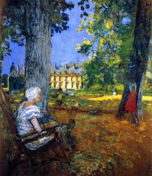 In the Park at the Château des Clayes Artwork by Edouard Vuillard