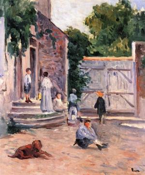 Farmyard Artwork by Maximilien Luce