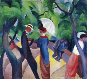Promenade Artwork by August Macke
