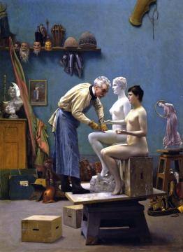 Working in Marble Artwork by Jean Leon Gerome