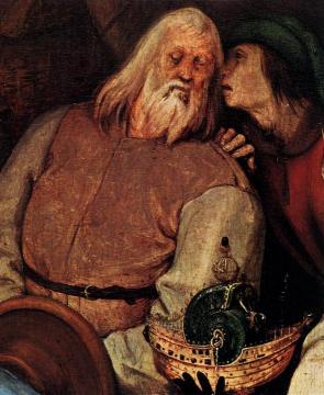 The Adoration of the Kings (detail) Artwork by Pieter Bruegel the Elder