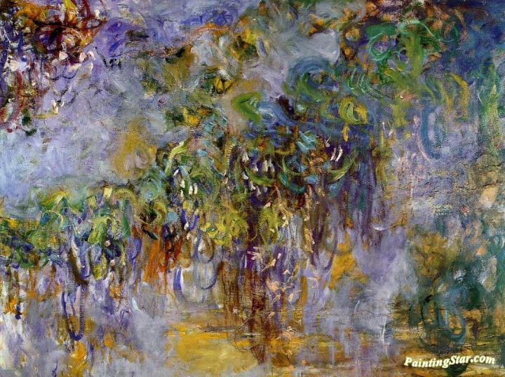 Wisteria (right half) Artwork by Claude Oscar Monet