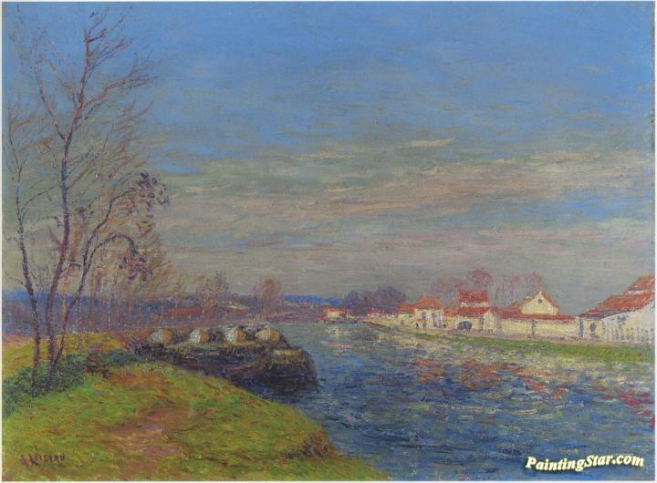Saint Mammes at Moret Artwork by Gustave Loiseau