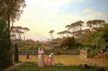 Garden Of The Villa Doria Pamphilj In Rome Artwork by Franz Ludwig Catel