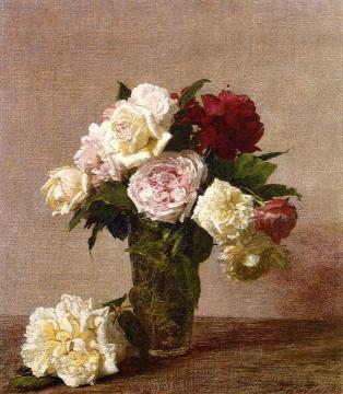 Roses Artwork by Henri Fantin-Latour