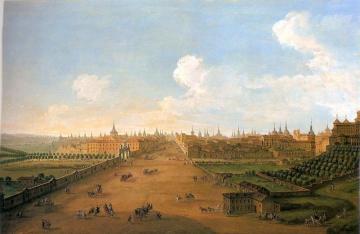 View of Atocha Artwork by Antonio Joli