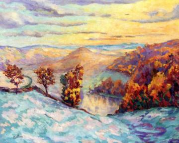 Le Puy-barriou And The Valley Of The Creuse Artwork by Armand Guillaumin