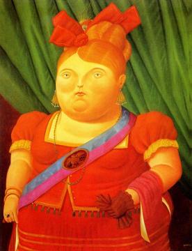 The First Lady Artwork by Fernando Botero