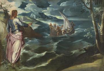 Christ On The Sea Of Galilee Artwork by Tintoretto Jacopo