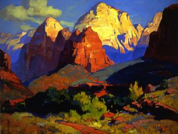 Zion Park Artwork by Franz Bischoff