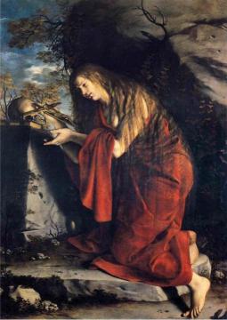 Saint Mary Magdalen in Penitence Artwork by Orazio Gentileschi