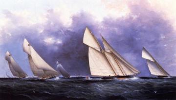 The Yacht Race Artwork by James E. Buttersworth