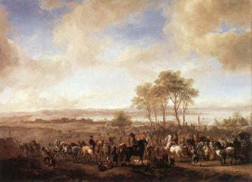 The Horse Fair Artwork by Philips Wouwermans