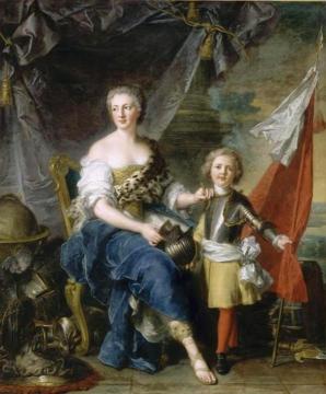 Portrait of Jeanne Louise de Lorraine, Mademoiselle de Lambesc and her brother Louis de Lorraine Artwork by Jean-Marc Nattier