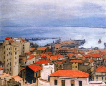 Algiers, View of Mustapha, Rain Artwork by Albert Marquet