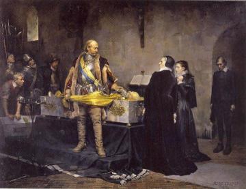 Duke Karl Insulting The Corpse Of Klas Fleming Artwork by Albert Edelfelt