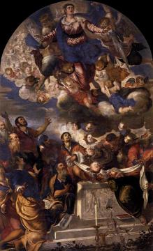 The Assumption of Mary Artwork by Tintoretto Jacopo