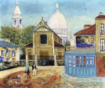 The Church of Sainat-Pierre and Sacré-Coeur Artwork by Elisée Maclet