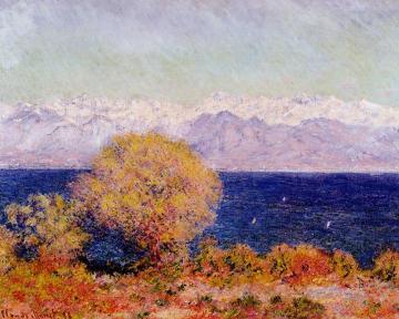 View of Cap d'Antibes Artwork by Claude Oscar Monet