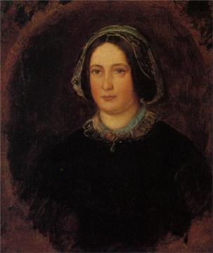 Portrait of Mrs William Evamy, The Artists Aunt Artwork by Sir John Everett Millais