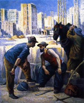 Navvies Artwork by Maximilien Luce