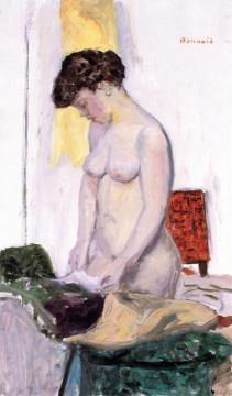 Standing Nude in Profile Artwork by Pierre Bonnard