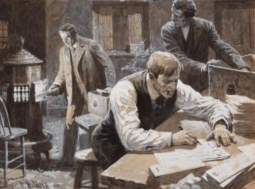 After the Election Artwork by William Robinson Leigh